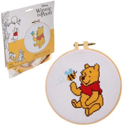 Innovative Designs Disney Winnie Puuh Kreuzstich-Set für Erwachsene und Kinder, einfaches Kreuzstich-Set, Bedienungsanleitung (evtl. nicht in deutscher Sprache) von Innovative Designs