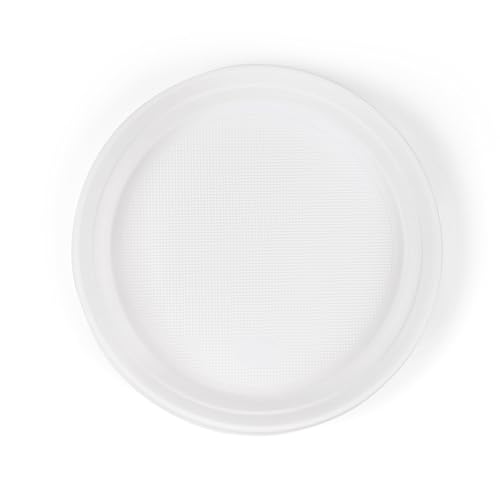 Inoverse 100 stück Plastikteller, Ungeteilet Menüteller Ø22 cm, Mehrweg Partygeschirr, Partyteller, Kunststoffteller für Grillparty, Catering und Geburtstage, Grillteller, Plastik teller Inoverse 100 stück Plastikteller, Ungeteilet Menüteller Ø22 cm, Mehrweg Partygeschirr, Partyteller, Kunststoffteller für Grillparty, Catering und Geburtstage, Grillteller, Plastik teller von Inoverse