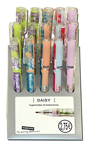 Inoxcrom 15x Kugelschreiber Daisy im Display von Inoxcrom