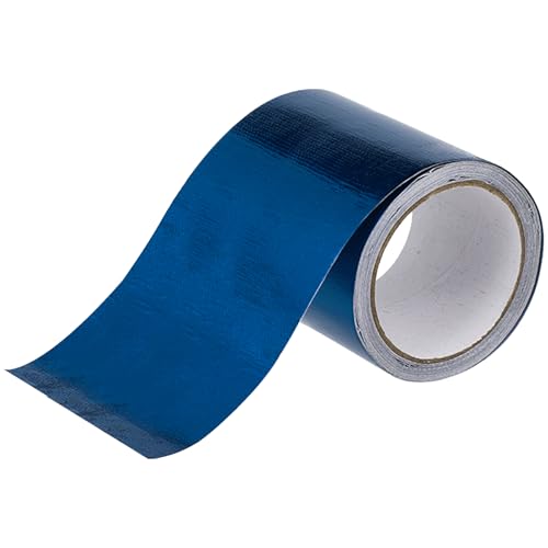 Inscrip Planenband, Reparaturklebeband für Gewebeplanen, Glasfaser Planenflicken, Zelt Reparatur Klebeband, 5M*8 CM, für LKW Abdeckplane, Markise, Zelt, Schlauchboot (Blau) von Inscrip