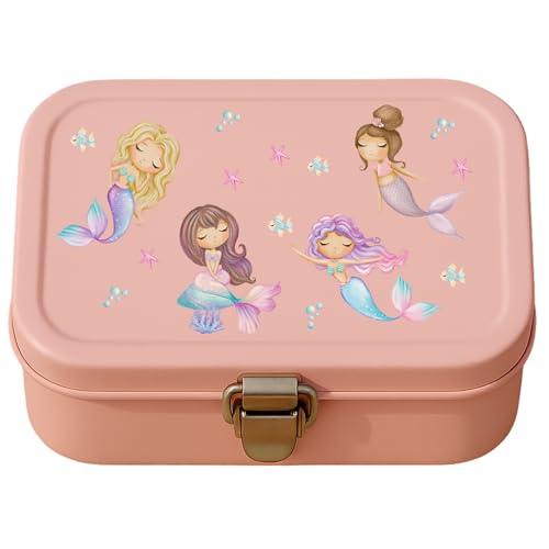 Meerjungfrau Sticker Set A5 – wasserfest & spülmaschinenfest – Aufkleber für Brotdose, Flasche & Helm – Vinyl Sticker Kinder Mädchen – Einhorn Meerestiere Deko von InselKids