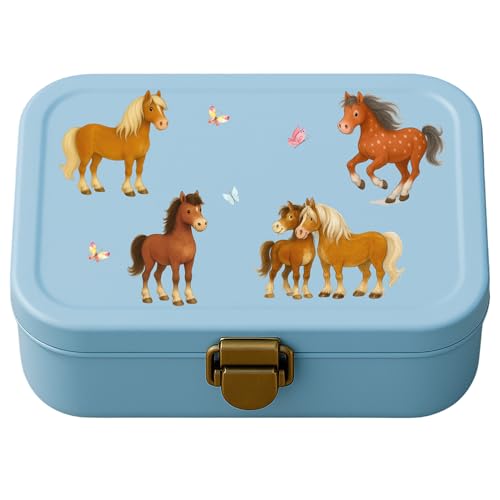 Pferde Sticker Set für Kinder – wasserfeste & spülmaschinenfeste Aufkleber – Vinyl Sticker A6 A5 A4 – Aufkleber für Brotdose, Flasche, Helm – Pony Geschenk Mädchen von InselKids