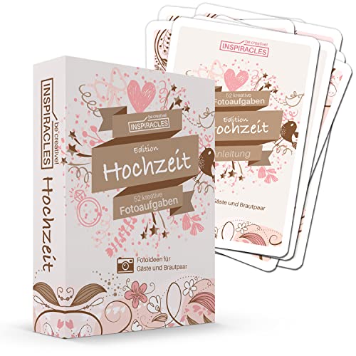 Inspiracles Fotoaufgaben Hochzeit das Fotospiel Hochzeit - Hochzeitsspiele für Gäste, Geschenk für das Brautpaar und Hochzeitsgäste, Foto Spiel Inspiracles Fotoaufgaben Hochzeit das Fotospiel Hochzeit - Hochzeitsspiele für Gäste, Geschenk für das Brautpaar und Hochzeitsgäste, Foto Spiel von Inspiracles