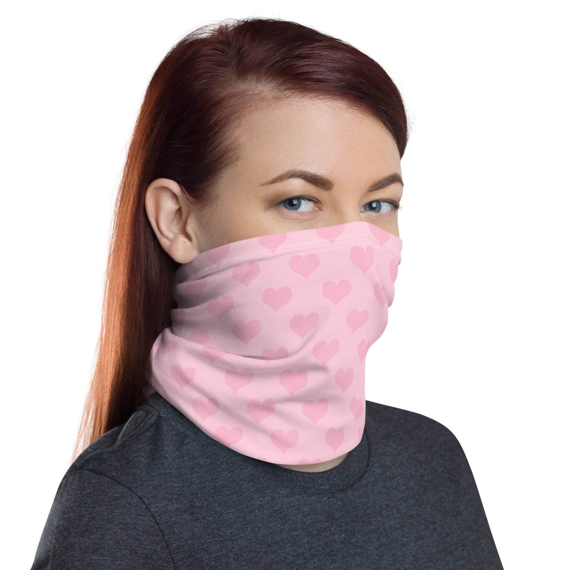 Rosa Herz Waschbar Gesichtsmaske Hals Gaiter Rosa Herz Waschbar Gesichtsmaske Hals Gaiter von InspiredRebellion