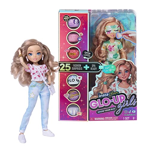 Instaglam Glo Up Girls Tiffany Fashion Doll with 25 Fashion Surprises and Accessories. Collectable Fashion Doll for Kids Age 6+ 10 inch Scale doll Unboxing Toy Birthday Present for Girls von Instaglam
