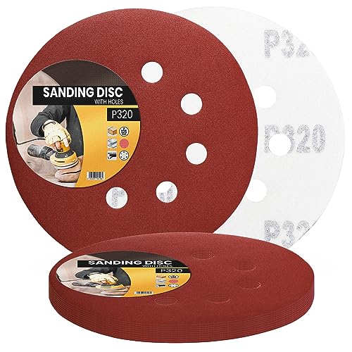 10x Schleifpapier 125mm Klett Körnung P320 Schleifscheiben für Exzenterschleifer Schleifblätter mit Löchern Schmirgelpapier Schleifpads Klettverschluss Kreisschleifscheiben Holz Metall Entrosten Farb 10x Schleifpapier 125mm Klett Körnung P320 Schleifscheiben für Exzenterschleifer Schleifblätter mit Löchern Schmirgelpapier Schleifpads Klettverschluss Kreisschleifscheiben Holz Metall Entrosten Farb von Instalguru