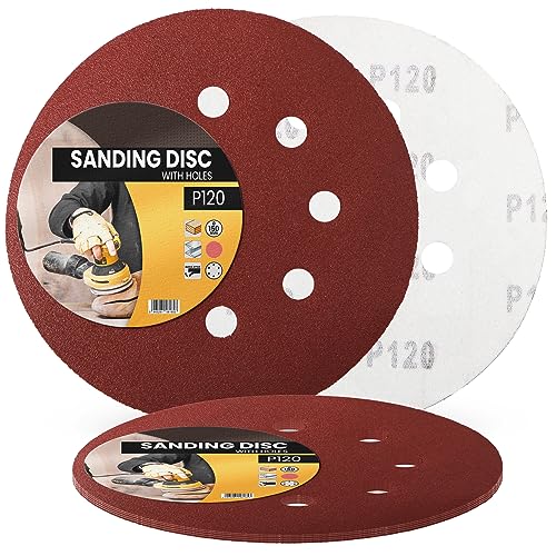 5x Schleifpapier 150mm Klett Körnung P120 Schleifscheiben für Exzenterschleifer Schleifblätter mit Löchern Schmirgelpapier Schleifpads Klettverschluss Kreisschleifscheiben Holz Metall Entrosten Farbe 5x Schleifpapier 150mm Klett Körnung P120 Schleifscheiben für Exzenterschleifer Schleifblätter mit Löchern Schmirgelpapier Schleifpads Klettverschluss Kreisschleifscheiben Holz Metall Entrosten Farbe von Instalguru