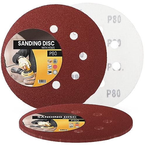 5x Schleifpapier 150mm Klett Körnung P80 Schleifscheiben für Exzenterschleifer Schleifblätter mit Löchern Schmirgelpapier Schleifpads Klettverschluss Kreisschleifscheiben Holz Metall Entrosten Farbe 5x Schleifpapier 150mm Klett Körnung P80 Schleifscheiben für Exzenterschleifer Schleifblätter mit Löchern Schmirgelpapier Schleifpads Klettverschluss Kreisschleifscheiben Holz Metall Entrosten Farbe von Instalguru