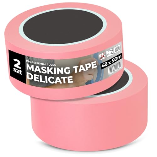 Instalguru 2x Malerband 48 mm x 50 m Klebeband Rose Malerkrepp Abklebeband Maler Kreppband Universal Renovieren Malerarbeiten Washi-Papier Washi-Reispapier Instalguru 2x Malerband 48 mm x 50 m Klebeband Rose Malerkrepp Abklebeband Maler Kreppband Universal Renovieren Malerarbeiten Washi-Papier Washi-Reispapier von Instalguru