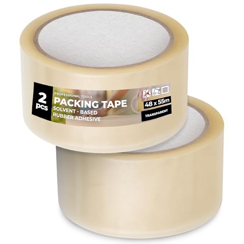 Instalguru 2x Packband Klebeband 55 m Transparent Paketband Verpackungsband Stark Kautschukklebstoff Reißfest für Versand Umzug Kühllagerung Paketen Kartons Instalguru 2x Packband Klebeband 55 m Transparent Paketband Verpackungsband Stark Kautschukklebstoff Reißfest für Versand Umzug Kühllagerung Paketen Kartons von Instalguru
