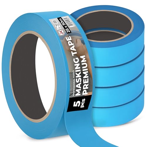 Instalguru 5x Malerkrepp Malerband Klebeband 25 mm 50 m Abdeckband Lackierer Abklebeband Außen Kreppband Malerabdeckband Malerklebeband Universal Handwerkerband Malerarbeiten Instalguru 5x Malerkrepp Malerband Klebeband 25 mm 50 m Abdeckband Lackierer Abklebeband Außen Kreppband Malerabdeckband Malerklebeband Universal Handwerkerband Malerarbeiten von Instalguru