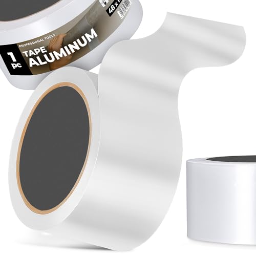 Instalguru Aluminium Reparaturband 48 mm 10 m Klebeband Reparieren Dichtband Alu-Klebeband Wasserdichtes Hitzebeständiges Isolieren Stark Band Temperaturbeständigkeit von Instalguru