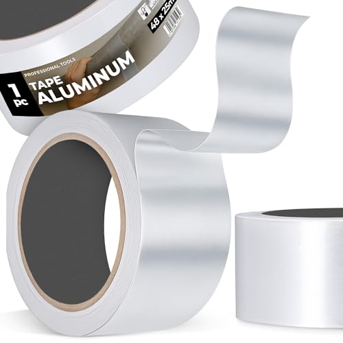 Instalguru Aluminium Reparaturband 48 mm 25 m Klebeband Reparieren Dichtband Alu-Klebeband Wasserdichtes Hitzebeständiges Isolieren Stark Band Temperaturbeständigkeit Instalguru Aluminium Reparaturband 48 mm 25 m Klebeband Reparieren Dichtband Alu-Klebeband Wasserdichtes Hitzebeständiges Isolieren Stark Band Temperaturbeständigkeit von Instalguru