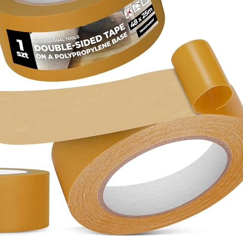 Instalguru Klebeband 25 m PP Doppelseitiges Montageklebeband Universalklebeband Stark Dünn Universal Multifunktionales Verpackungen Deko Teppiche Basteln Instalguru Klebeband 25 m PP Doppelseitiges Montageklebeband Universalklebeband Stark Dünn Universal Multifunktionales Verpackungen Deko Teppiche Basteln von Instalguru