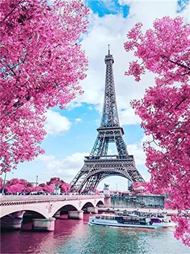 Instarry 5D Diamond Painting Bilder Full Groß Eiffelturm Wall Decor 90x60 cm von Instarry