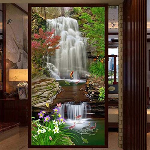 Instarry 5D Diamond Painting Bilder Groß Wasserfall im Wald Dekoration Wohnung Modern 80x40 cm von Instarry