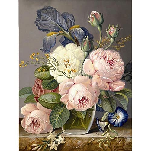 Instarry 5D Diamond Painting Groß Vase mit Blumen Wall Decoration 90x60 cm von Instarry