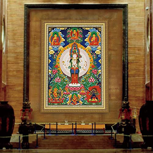 Instarry 5D Diamond Painting Zubehör Full Groß Buddha-Figur Room Decor 90x60 cm von Instarry
