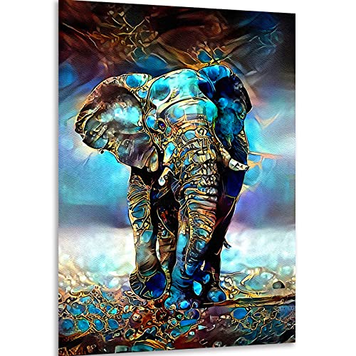 Instarry DIY 5D Diamond Painting Bilder Groß Elefant Wall Decoration 90x60 cm von Instarry