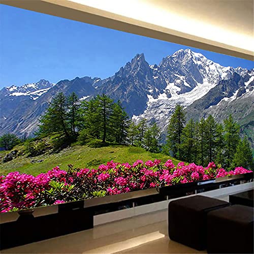 Instarry DIY 5D Diamond Painting Groß Naturszene Verschneite Berge Home Decoration 120x50 cm von Instarry