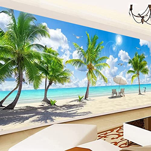 Instarry DIY 5D Diamond Painting Set Groß Strandlandschaft Aesthetic Room Decor 100x40 cm von Instarry