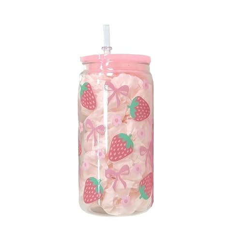 500 ml rosa Schleifen-Becher, Kunststoff-Trinkhalmbecher mit Deckel, Blumenmädchen-Tasse, Smoothie-Tasse, rosa Party, Babyparty, für Milch, Eiswasser, Saft, Kaffee, Limonade, Cocktail, kalte oder 500 ml rosa Schleifen-Becher, Kunststoff-Trinkhalmbecher mit Deckel, Blumenmädchen-Tasse, Smoothie-Tasse, rosa Party, Babyparty, für Milch, Eiswasser, Saft, Kaffee, Limonade, Cocktail, kalte oder von InteDesign