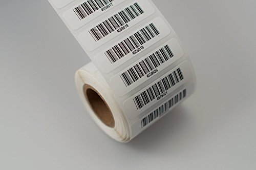 Asset-Anhänger für IntelliScanner - Vorgedruckte Barcode-Etiketten (Rolle von 500) von IntelliScanner