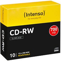10 Intenso CD-RW 700 MB wiederbeschreibbar von Intenso