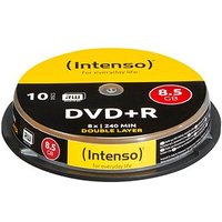 10 Intenso DVD+R 8,5 GB Double Layer von Intenso