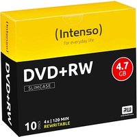 10 Intenso DVD+RW 4,7 GB wiederbeschreibbar von Intenso