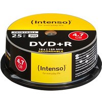 25 Intenso DVD+R 4,7 GB bedruckbar von Intenso