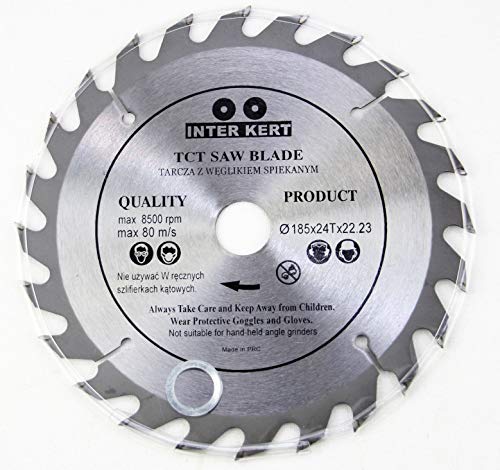185mm Sägeblatt Kreissägeblatt für Holz 185 x 22,23mm 24 Zähne 185mm Sägeblatt Kreissägeblatt für Holz 185 x 22,23mm 24 Zähne von Inter Vis