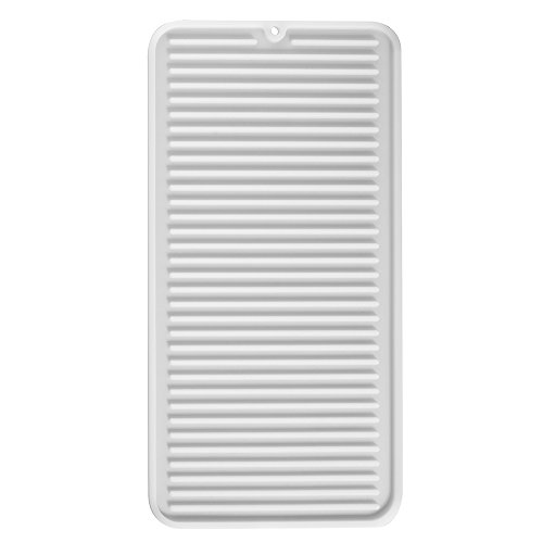 iDesign 63580 Lineo Abtropfmatte, schmale Spülbeckenmatte aus Silikon für die Ablage von Besteck und Geschirr, durchsichtig iDesign 63580 Lineo Abtropfmatte, schmale Spülbeckenmatte aus Silikon für die Ablage von Besteck und Geschirr, durchsichtig von InterDesign