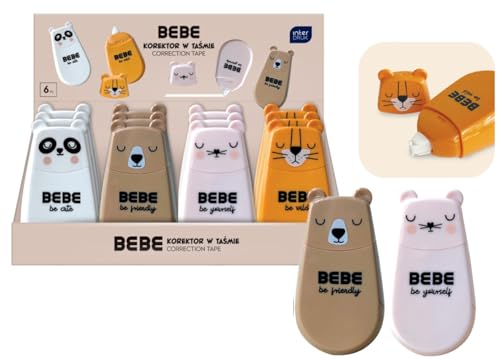 Interdruk BEBE Friends Korrekturband, 6 m, Panda, Bär, Katze und Tiger, 1 Stück Interdruk BEBE Friends Korrekturband, 6 m, Panda, Bär, Katze und Tiger, 1 Stück von Interdruk
