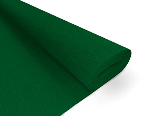 Interdruk Krepppapier Premium 160 g/m2 für Floristen und Kunstprojekte - 118 Dunkelgrün von Interdruk