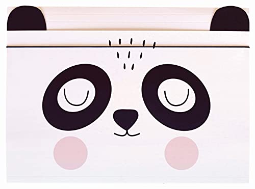 Sammelmappe A4 - Gummizug Zeichenmappe für Kinder - aus Starkem Karton - Soft-Touch - Innen und Außen Bedruckt - Lustige Form - Panda von Interdruk