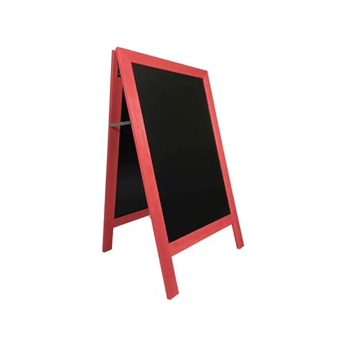 Staffelei Gehwegstopper mit Holzrahmen, Farbe Weinrot, Maße: 127 x 75 cm von Interface PLV