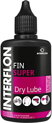 Interflon Fin Super Dry Lube 50 ml Applikatorflasche Fläschchen Tropferflasche Trockenschmiermittel trockenes Schmiermittel Kriechöl Öl MicPol IFL9869 von Interflon