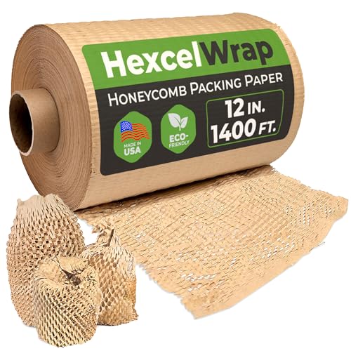 ipg HexcelWrap Kraftpapier-Polsterrolle, 38,7 cm x 256 m, braunes Kraftpapier von Intertape Polymer Group
