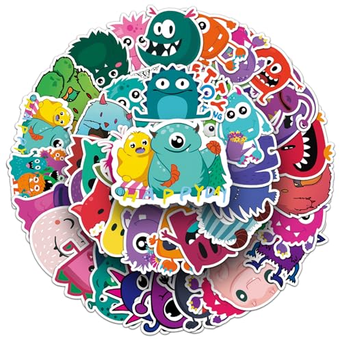 2 x 50 Stück Kleine Monster Aufkleber, Sticker Set, Wasserfeste Vinyl Aufkleber, Cartoon Aufkleber, Geeignet für Mobiltelefon, Laptop, Telefon, Gitarre, Skateboard, Motorrad, Fahrrad Stickers 2 x 50 Stück Kleine Monster Aufkleber, Sticker Set, Wasserfeste Vinyl Aufkleber, Cartoon Aufkleber, Geeignet für Mobiltelefon, Laptop, Telefon, Gitarre, Skateboard, Motorrad, Fahrrad Stickers von Invasye