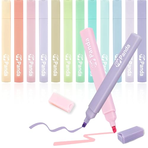 Invasye 12 Stück Textmarker Pastell Set, Bunte Marker Stifte, Aesthetic Highlighter Pen, No Bleed Dry Fast, Sanfte Farben Schützen die Augen, für Schule Büro, Markieren und Hervorheben Invasye 12 Stück Textmarker Pastell Set, Bunte Marker Stifte, Aesthetic Highlighter Pen, No Bleed Dry Fast, Sanfte Farben Schützen die Augen, für Schule Büro, Markieren und Hervorheben von Invasye