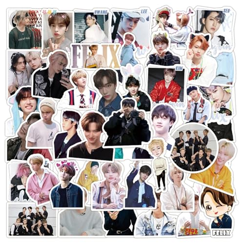 Stray Kids Aufkleber, 2 x 50 Stück Stray Kids Aufkleber, Stray Kid Photo Sticker, Wasserdichte Vinyl Stickers, für Laptop, Wasserflaschen, Fahrrad, Roller, Helm, Notebook, Auto, Stoßstange Stray Kids Aufkleber, 2 x 50 Stück Stray Kids Aufkleber, Stray Kid Photo Sticker, Wasserdichte Vinyl Stickers, für Laptop, Wasserflaschen, Fahrrad, Roller, Helm, Notebook, Auto, Stoßstange von Invasye