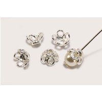 Perlenkappen aus 925 SILBER, Ø 6/8 mm 8 mm / 10 Stück Perlenkappen aus 925 SILBER, Ø 6/8 mm 8 mm / 10 Stück von inwaria