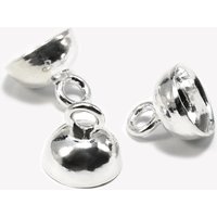 Perlenkappen mit Öse aus 925 SILBER, Ø 8 mm Perlenkappen mit Öse aus 925 SILBER, Ø 8 mm von Inwaria