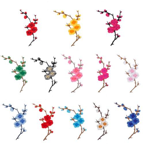 Inzegao 13 x Stickerei-Blumen-Aufnäher zum Aufbügeln, Dekorationen für Kleid, Jeans, Hut, Jacke, Kostüm, dekoratives Zubehör Inzegao 13 x Stickerei-Blumen-Aufnäher zum Aufbügeln, Dekorationen für Kleid, Jeans, Hut, Jacke, Kostüm, dekoratives Zubehör von Inzegao