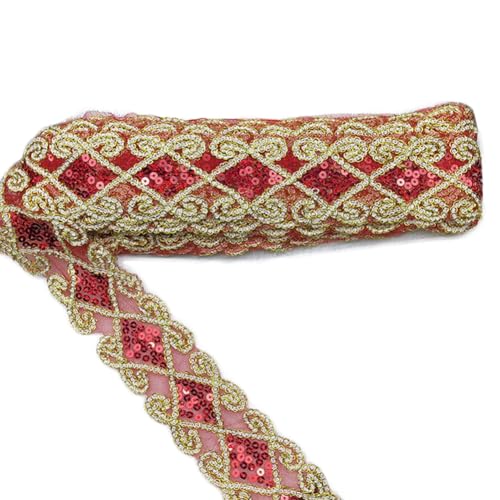 Inzegao 9,1 m goldener Pailletten-Spitzenbesatz, 6 cm, handgenäht, dekorativ, DIY, Kleidung, Vorhang, Stickerei, Netz-Spitze Inzegao 9,1 m goldener Pailletten-Spitzenbesatz, 6 cm, handgenäht, dekorativ, DIY, Kleidung, Vorhang, Stickerei, Netz-Spitze von Inzegao