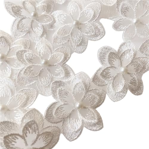 Inzegao 91 cm Organza, bestickt, Perlen, Blumenspitze, handgefertigt, DIY-Nähen, Blumendekorationen für Kostüme, Kleider, Hüte Inzegao 91 cm Organza, bestickt, Perlen, Blumenspitze, handgefertigt, DIY-Nähen, Blumendekorationen für Kostüme, Kleider, Hüte von Inzegao