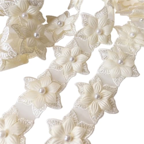Inzegao 91 cm Organza, bestickt, Perlen, Blumenspitze, handgefertigt, DIY-Nähen, Blumendekorationen für Kostüme, Kleider, Hüte Inzegao 91 cm Organza, bestickt, Perlen, Blumenspitze, handgefertigt, DIY-Nähen, Blumendekorationen für Kostüme, Kleider, Hüte von Inzegao