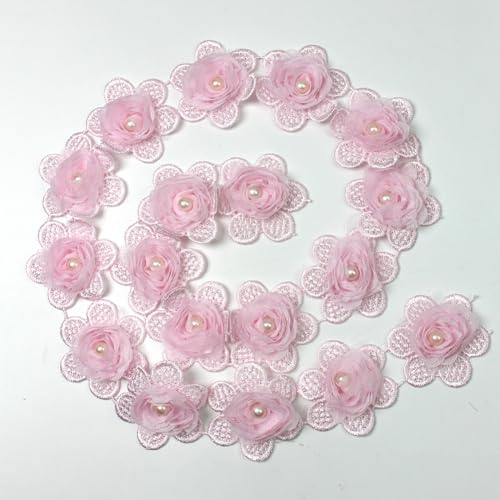 Inzegao Organza-Spitzenband mit Blumenmuster, zum Dekorieren von Röcken, Hüten, Kleidung, handgefertigt, Basteln, 91 cm breit, 91 cm Inzegao Organza-Spitzenband mit Blumenmuster, zum Dekorieren von Röcken, Hüten, Kleidung, handgefertigt, Basteln, 91 cm breit, 91 cm von Inzegao