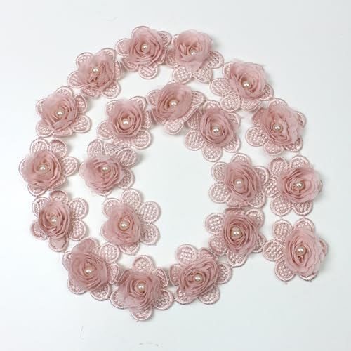 Inzegao Organza-Spitzenband mit Blumenmuster, zum Dekorieren von Röcken, Hüten, Kleidung, handgefertigt, Basteln, 91 cm breit, 91 cm Inzegao Organza-Spitzenband mit Blumenmuster, zum Dekorieren von Röcken, Hüten, Kleidung, handgefertigt, Basteln, 91 cm breit, 91 cm von Inzegao